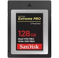 SanDisk 128GB Extreme Pro Cfexpress Flash Memory Card Type-B