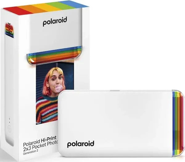 Polaroid Hi-Print Generation 2 Pocket Photo Printer, Black