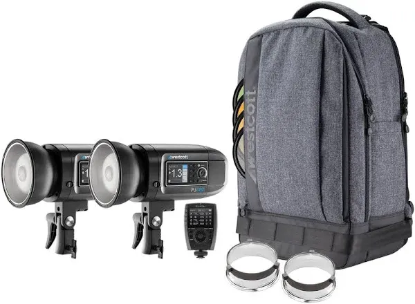 FJ400 Strobe 2-Light Backpack Kit with FJ-X3 Wireless Trigger Westcott