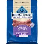 Blue Buffalo Large Size Dental Bones Dog Treats 27 oz