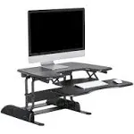 Varidesk Proplus Manual Standing Desk Converter, 30”W, Black