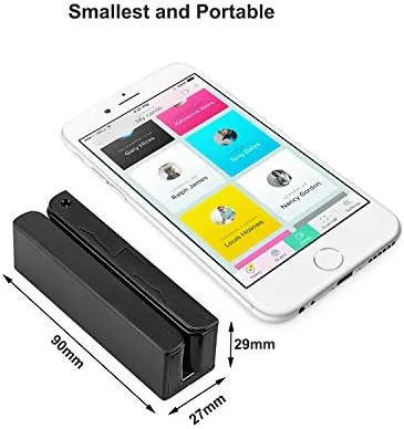 MSR90 USB Swipe Magnetic Credit Card Reader Deftun