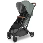 UPPAbaby MINU V2 Compact Stroller - Gwen (Green Melange / Carbon / Saddle Leather)