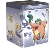 Pokemon TCG: Stacking Tin Q1 2024 - Metal Type Sealed OFFICIAL Pokemon Tins &amp; Bo