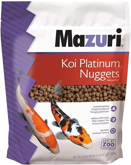 Mazuri Koi Platinum Nuggets Fish Food