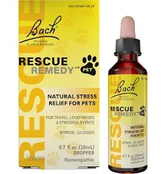 Bach Rescue Remedy - 20mL NATURAL STRESS RELIEF FOR PETS (Homeopathic)