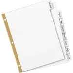 Avery Write &amp; Erase Big Tab Paper Dividers 8-Tab Letter 23078