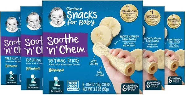 Gerber Soothe 'n' Chew Teething Sticks