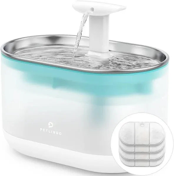 PETLIBRO Cat Water Fountain, Ultra Quiet BPA-Free Capsule &amp; Extra Filters