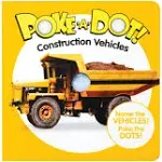 Melissa & Doug Children's Book Poke-a-Dot Construction Vehicles