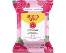 Burt's Bees Micellar Makeup Removing Towelettes, Rose 30 Count