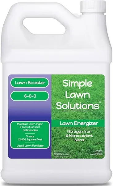 Simple Lawn Solutions Commercial Grade Lawn Energizer Booster with Iron Nitrogen