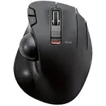 ELECOM EX-G Trackball Mouse, 2.4GHz USB Wireless, Ergonomic Design, Thumb Con...