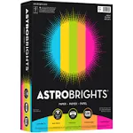 Astrobrights Color Paper -Bright Assortment, 24lb, 8.5 x