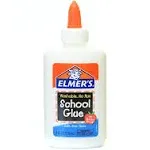 Elmers School Glue, Washable, No Run - 4 fl oz