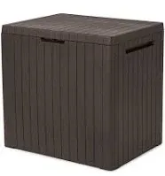 Keter City Box 30 Gallon Resin Outdoor Storage Deck Box