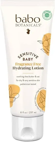 Babo Botanicals Fragrance Free Sensitive Baby Daily Hydra Lotion