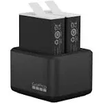 GoPro Dual Battery Charger + Enduro Batteries(Black)