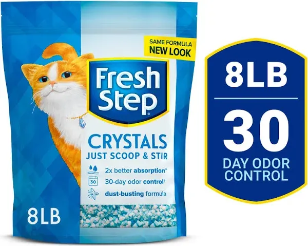 Fresh Step Crystals Premium Scented Cat Litter - 8lb