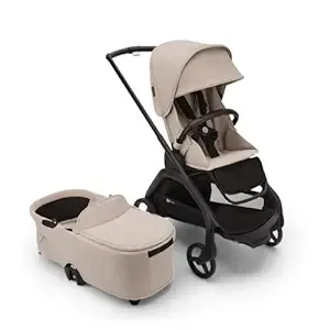 Bugaboo Dragonfly Complete Stroller with Bassinet - Black / Desert Taupe