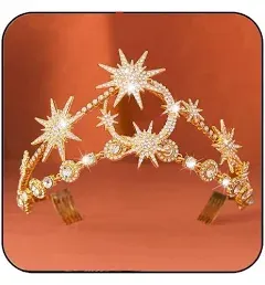 GORTIN Star Moon Rhinestone Headband