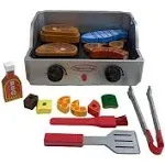 Melissa & Doug Rotisserie and Grill Wooden Barbecue Play Food Set (24 Pcs)