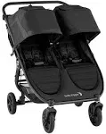 Baby Jogger City Mini GT2 All-Terrain Double Stroller with Forever Air Rubber Tires and All-Wheel Suspension, Pike Exclusive Includes Belly Bars, Leatherette Handlebar, and Premium Fabric