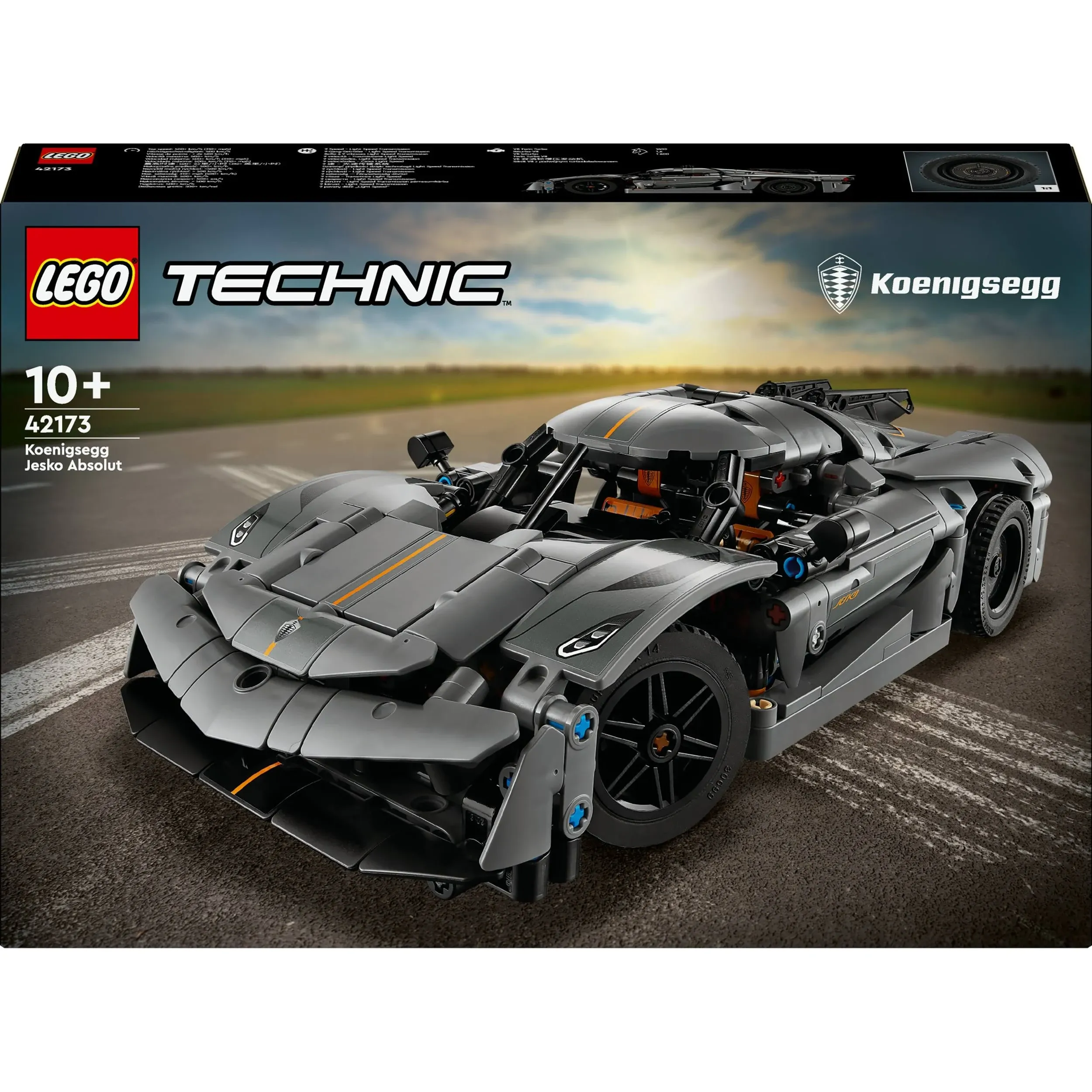 Lego 42173 Koenigsegg Jesko Absolut Grey Hypercar