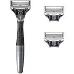 Harry's Shaving Razors for Men Includes 3 Razor Blade Refills (Charcoal)