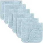 Muslin Burp Cloths by Comfy Cubs - Sky Blue