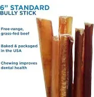 Natural Farm Odor-Free Standard Bully Sticks 12", 12 Pack