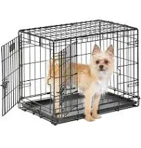 MidWest LifeStages Folding Double Door Dog Crate