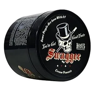 Authentic LUCKY 13 Swagger Cream Pomade 4oz Light Hold Medium Shine NEW