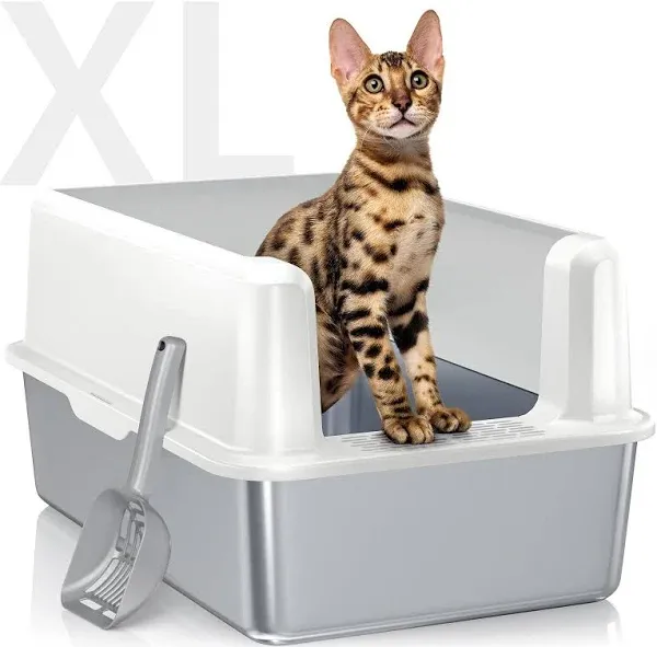 Pematar Stainless Steel Cat Litter Box