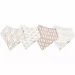 Copper Pearl Baby Bandana Bibs, 4 Pack - Bliss