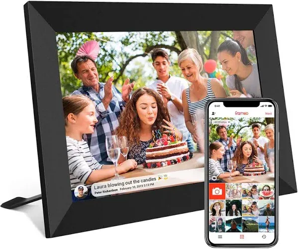 FRAMEO 10.1 Inch Smart WiFi Digital Photo Frame inch FRAMEO, Black 