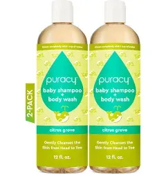 Puracy Baby Shampoo &amp; Body Wash,  Citrus Grove 12oz. NEW