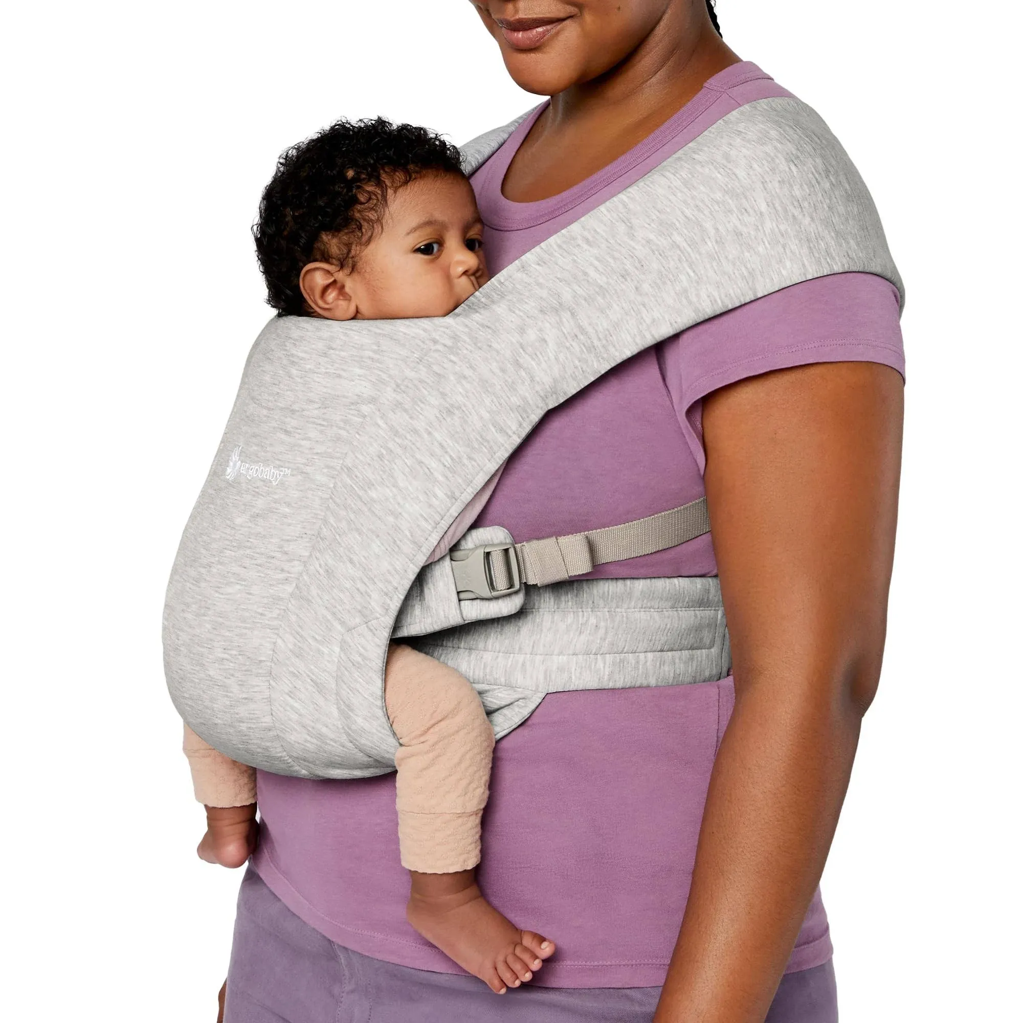 Embrace Knit Newborn Carrier - Soft Grey - Ergobaby