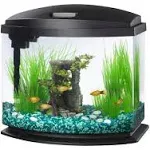 Aqueon LED MiniBow SmartClean Fish Aquarium Kit, Black, 5-Gal