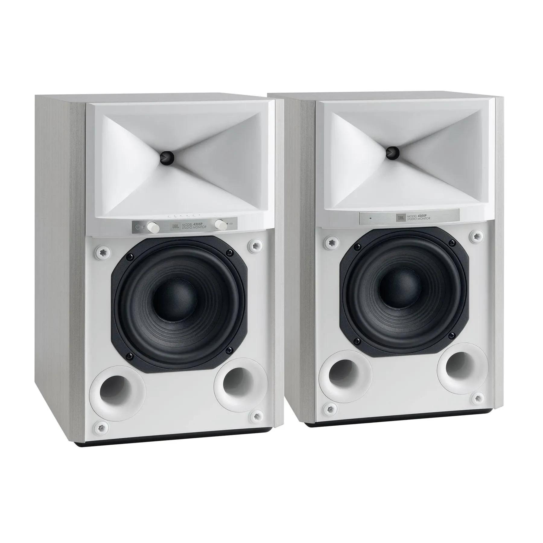 JBL 4305P Powered Studio Monitor Bookshelf Speakers Open Box (Pair)