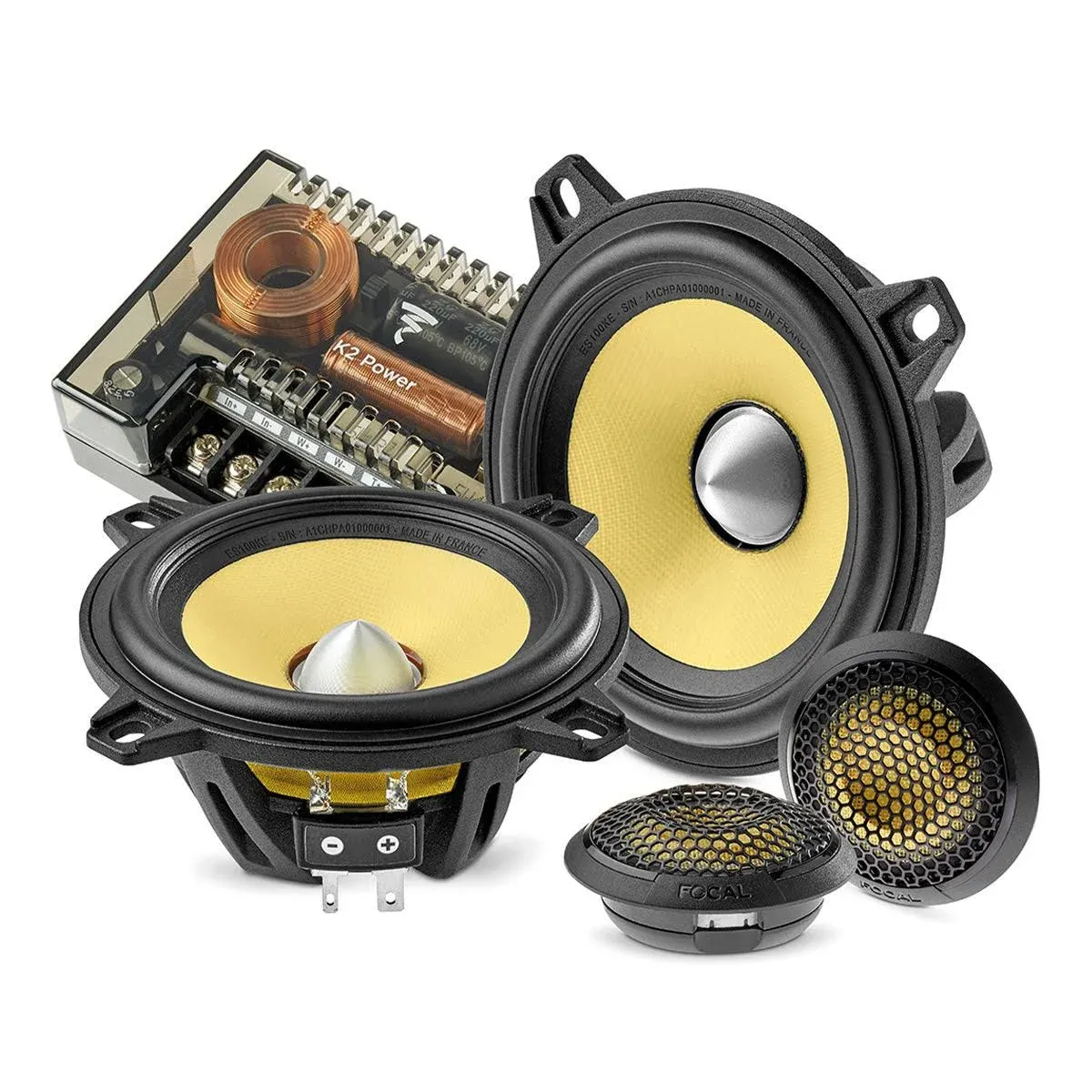 Focal ES 100 Ke - K2 Evo 4" 2-Way Component Speaker Kit - Pair