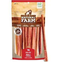 Odor-Free Bully Sticks (6 Inch, 25 Pack), 1.3 Lb. Bag, Fully Digestible 100% Bee