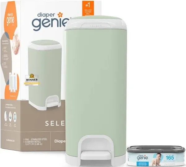 Diaper Genie I000666 Select Diaper Pail, Gray