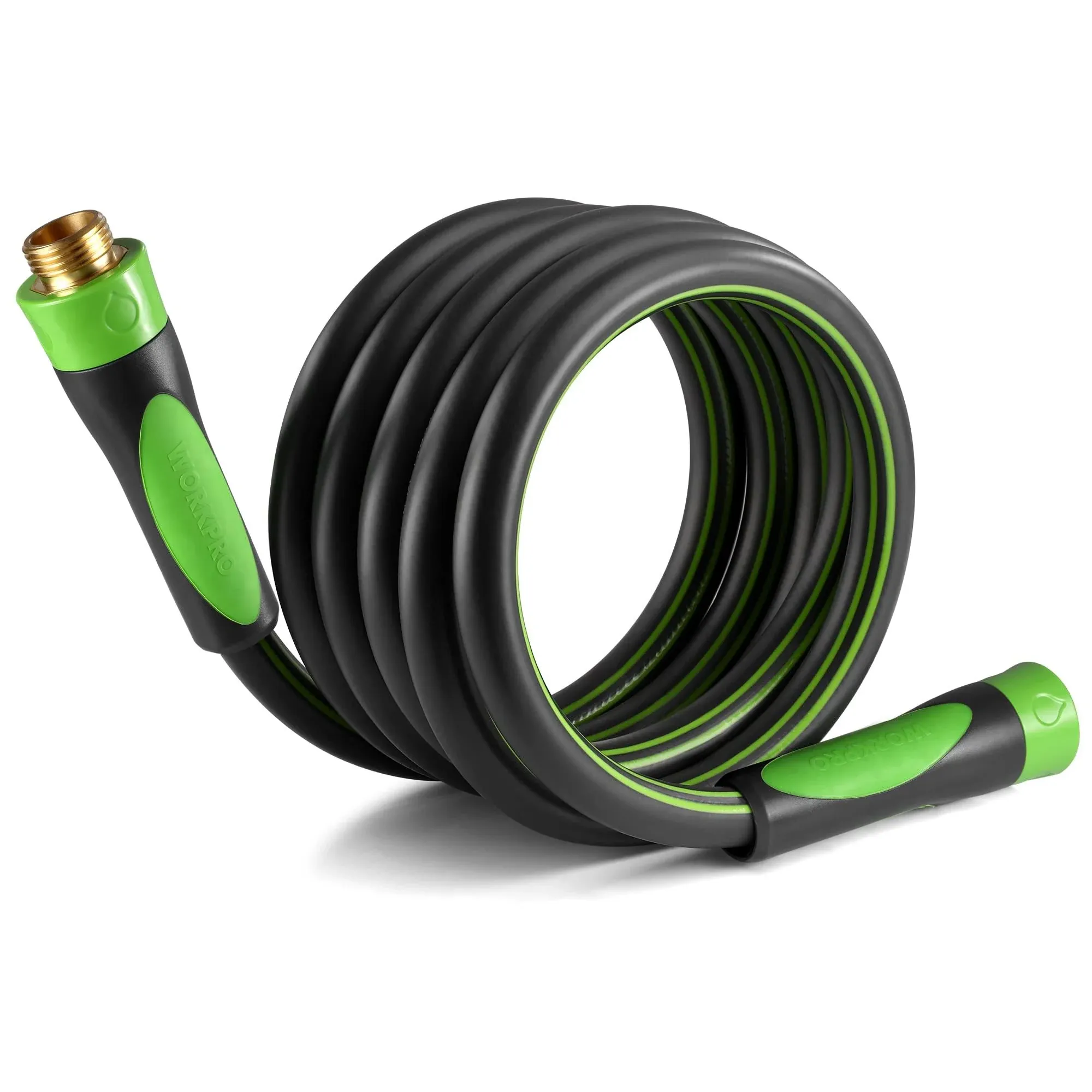 WorkPro 5/8 in x 10 ft Garden Hose, Heavy Duty, Flexible, Lightweight Water Hose ...