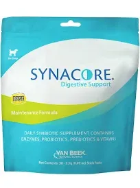 Synacore Digestive Support for Dogs 30 Stick Packets 2.5g