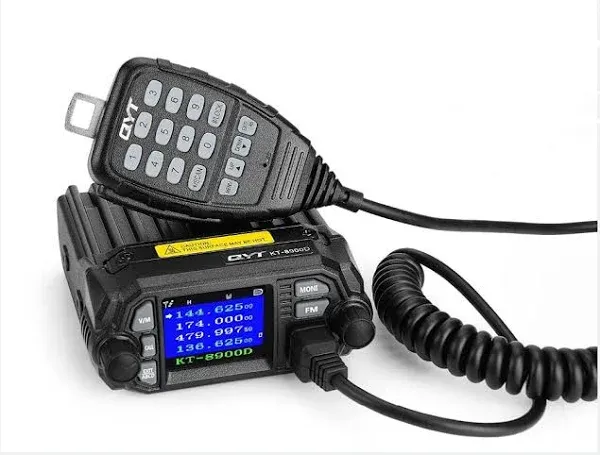 Qyt Kt-8900d Dual Band Mini Car Radio Mobile Transceiver VHF UHF