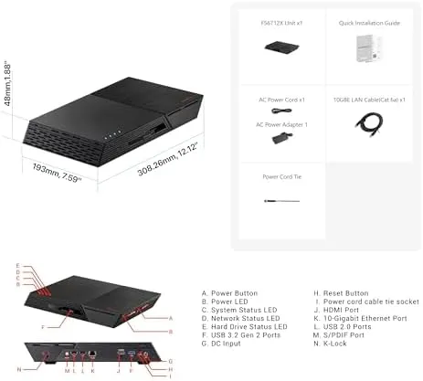 ASUSTOR FLASHSTOR 12 Pro (FS6712X) Network Storage