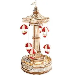 ROKR 3D Wooden Puzzle Magic Park Rotating Music Box Model Kit Decor for Gifts  | eBay