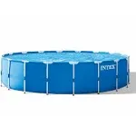 Intex 18ft x 48in Metal Frame Above Ground Pool Set