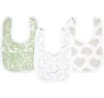 Aden + Anais | Organic Cotton Snap Bibs 3 Pack Above The Clouds